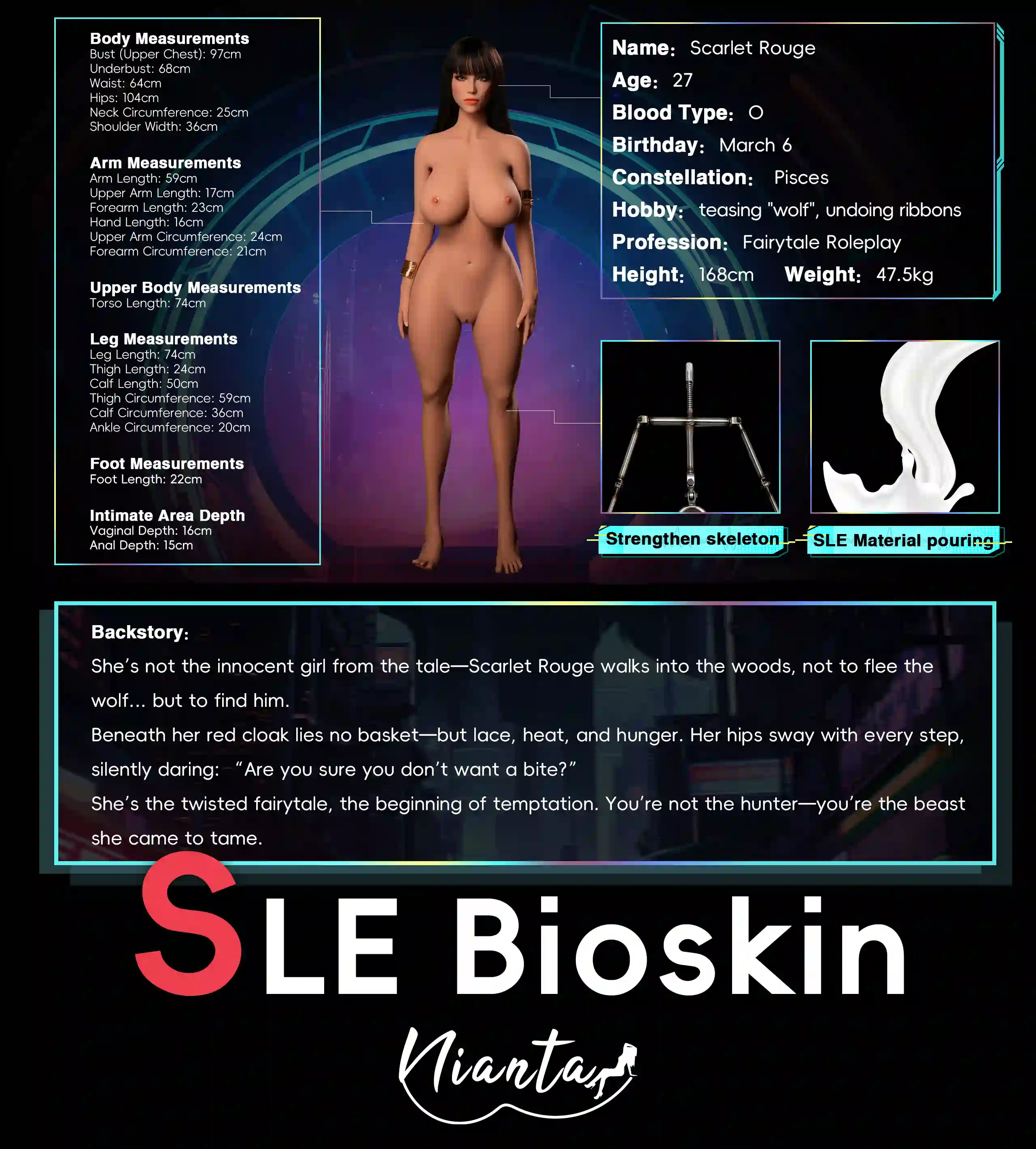 168cm I cup #S3 Scarlet Rouge